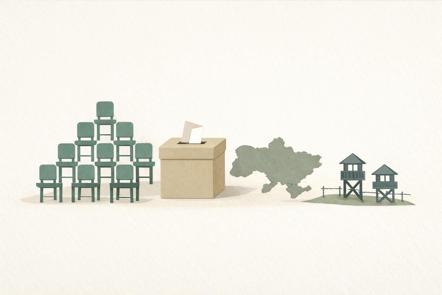 AI-generated conceptual illustration: United Russia retains constitutional majority