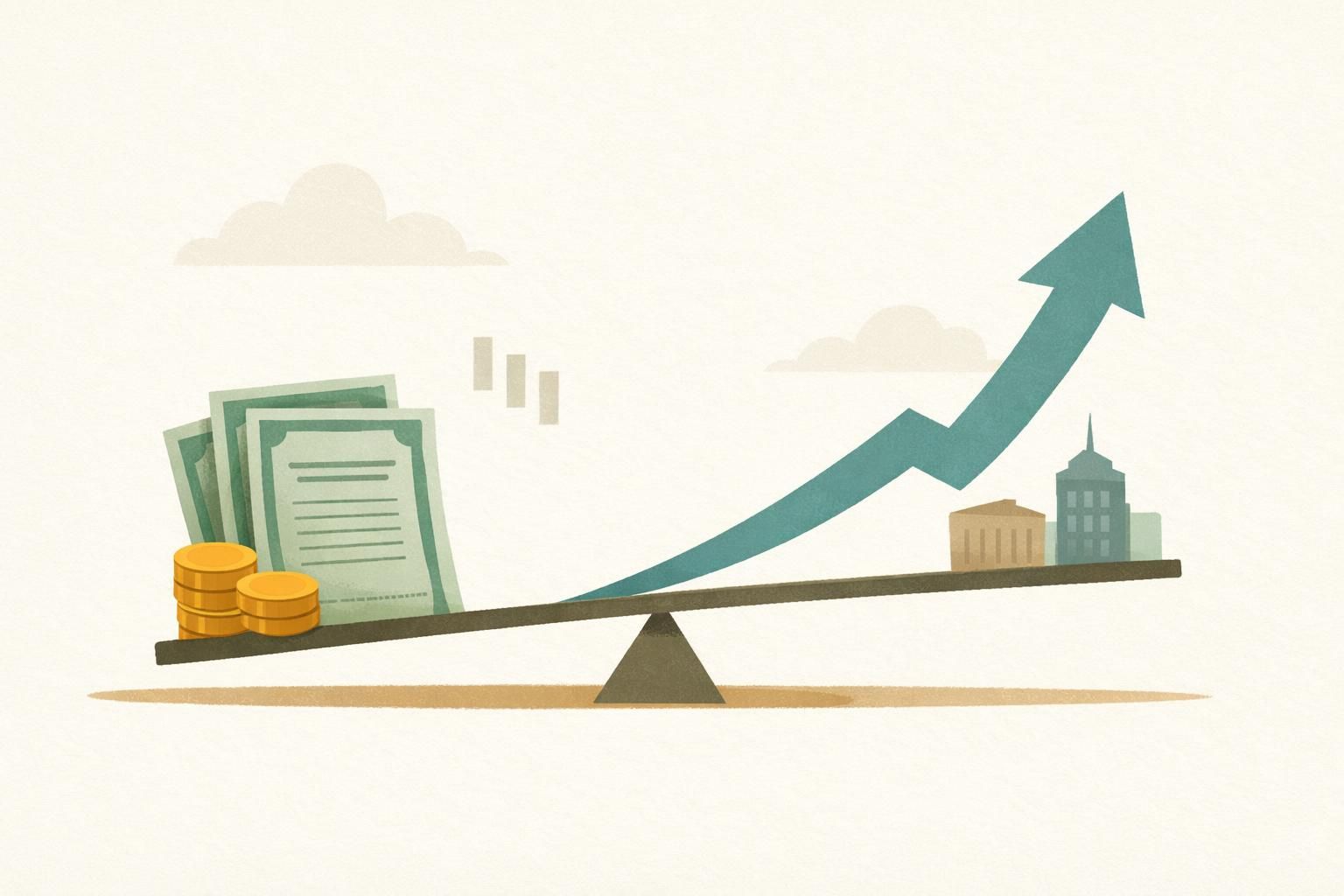 AI-generated conceptual illustration: 30-year Treasury yield reaches 22-year high