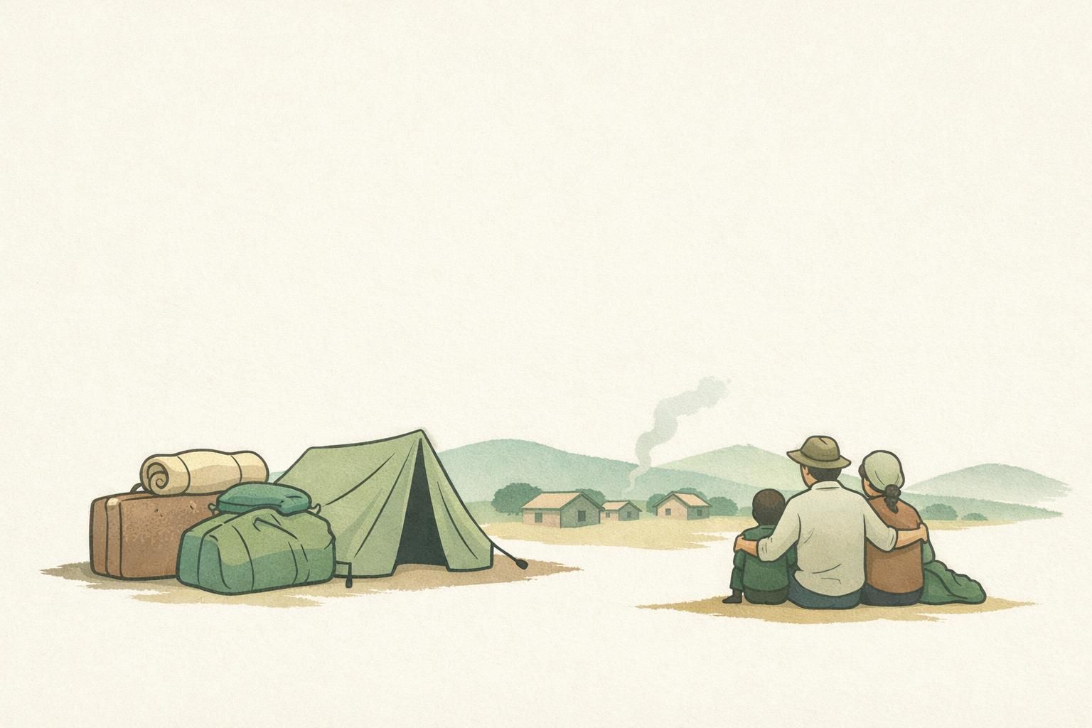 AI-generated conceptual illustration: Nearly 1.5 million are displaced in Haiti