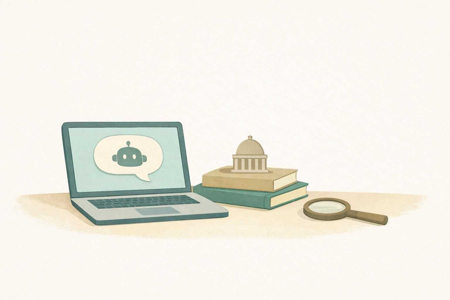 AI-generated conceptual illustration: U.S. launches AI portal for federal services