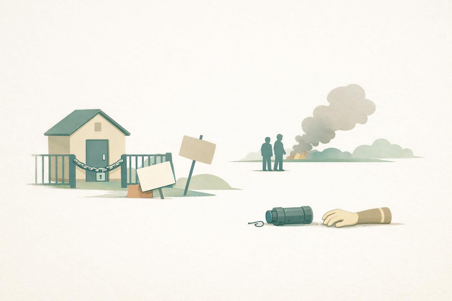 AI-generated conceptual illustration: Hundreds of French schools close amid protests