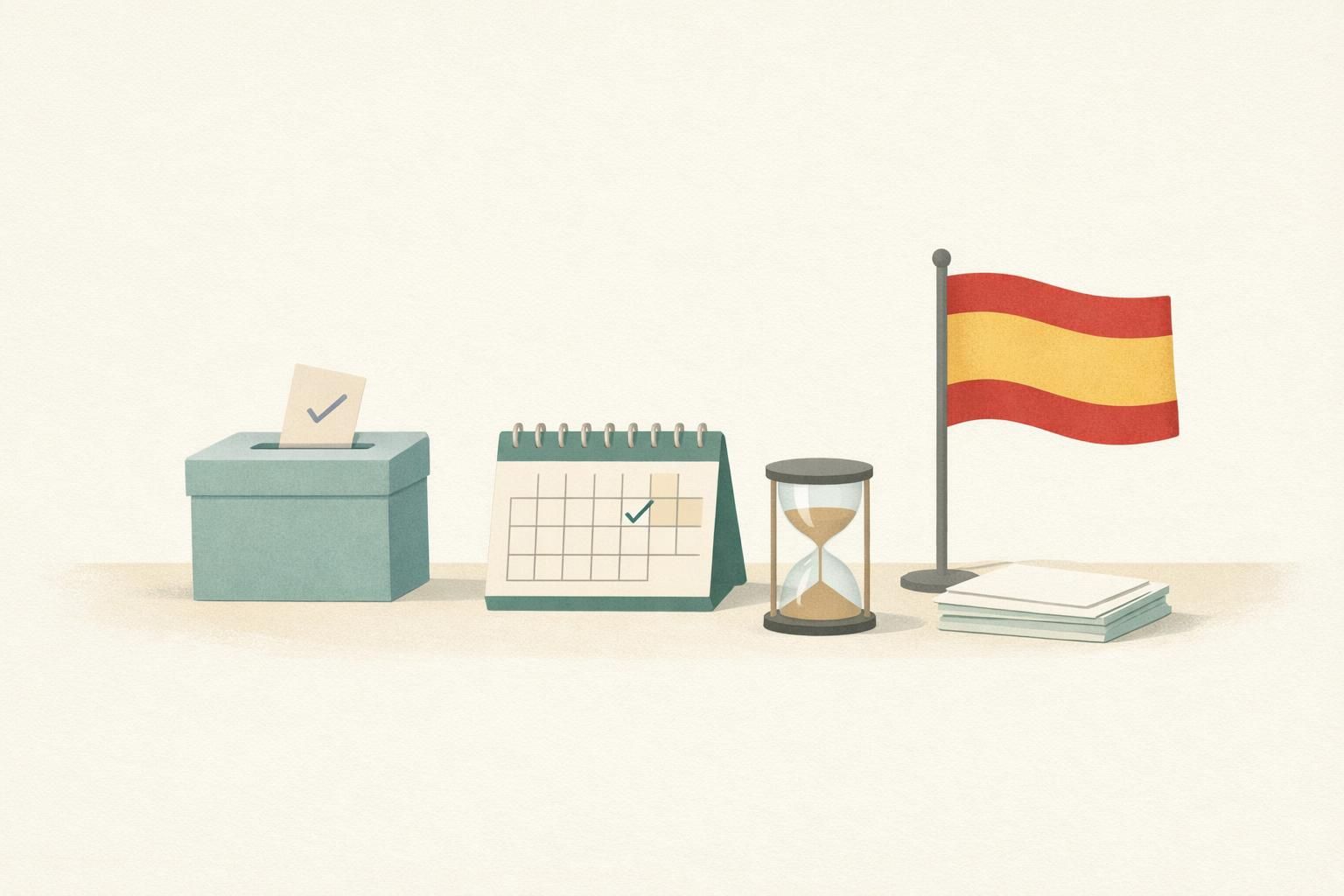 AI-generated conceptual illustration: Spain calls November 29 snap election