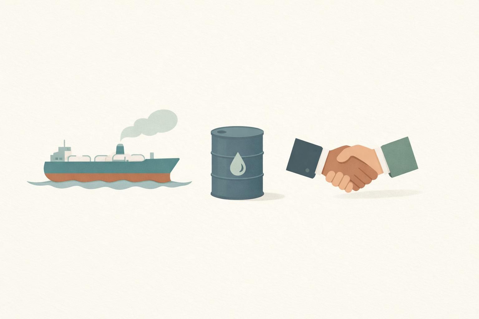 AI-generated conceptual illustration: U.S. eases sanctions for Russian diesel
