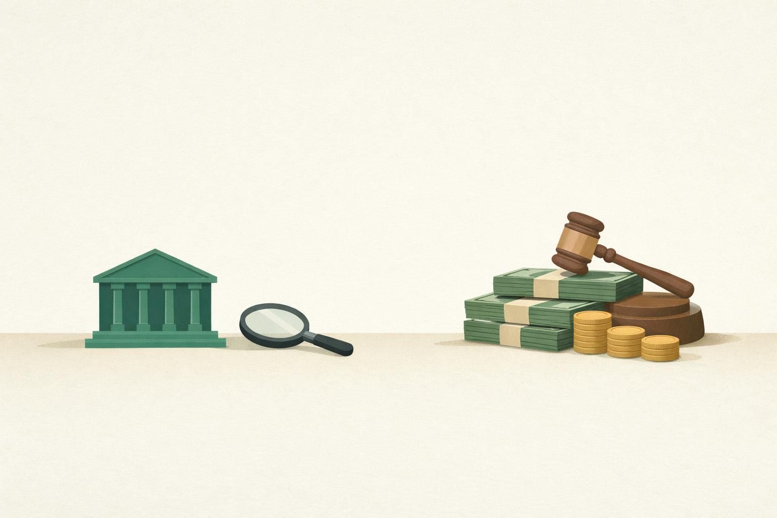 AI-generated conceptual illustration: Bank of America fined over $1.21 billion