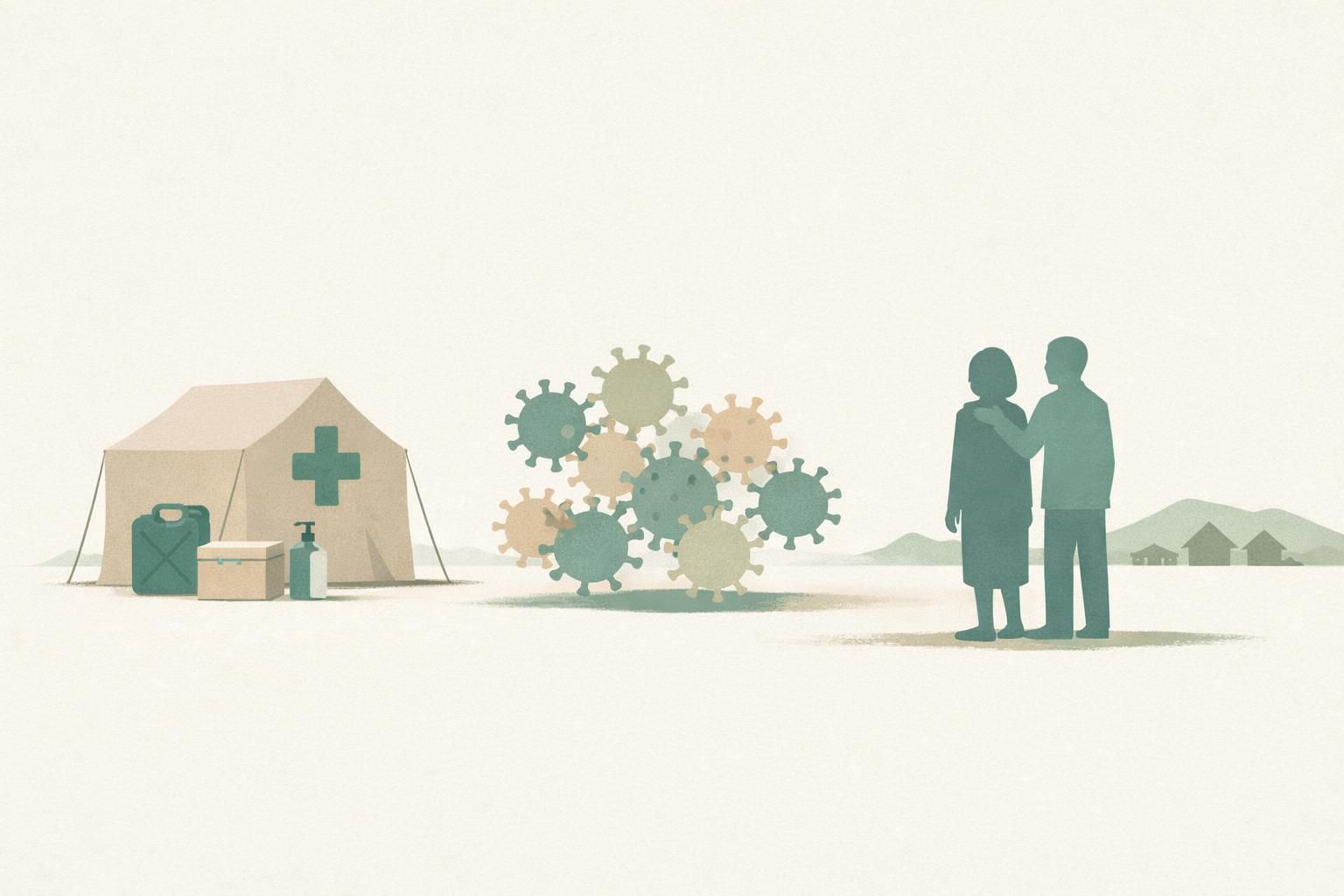 AI-generated conceptual illustration: Congo Ebola outbreak exceeds 9,000 cases