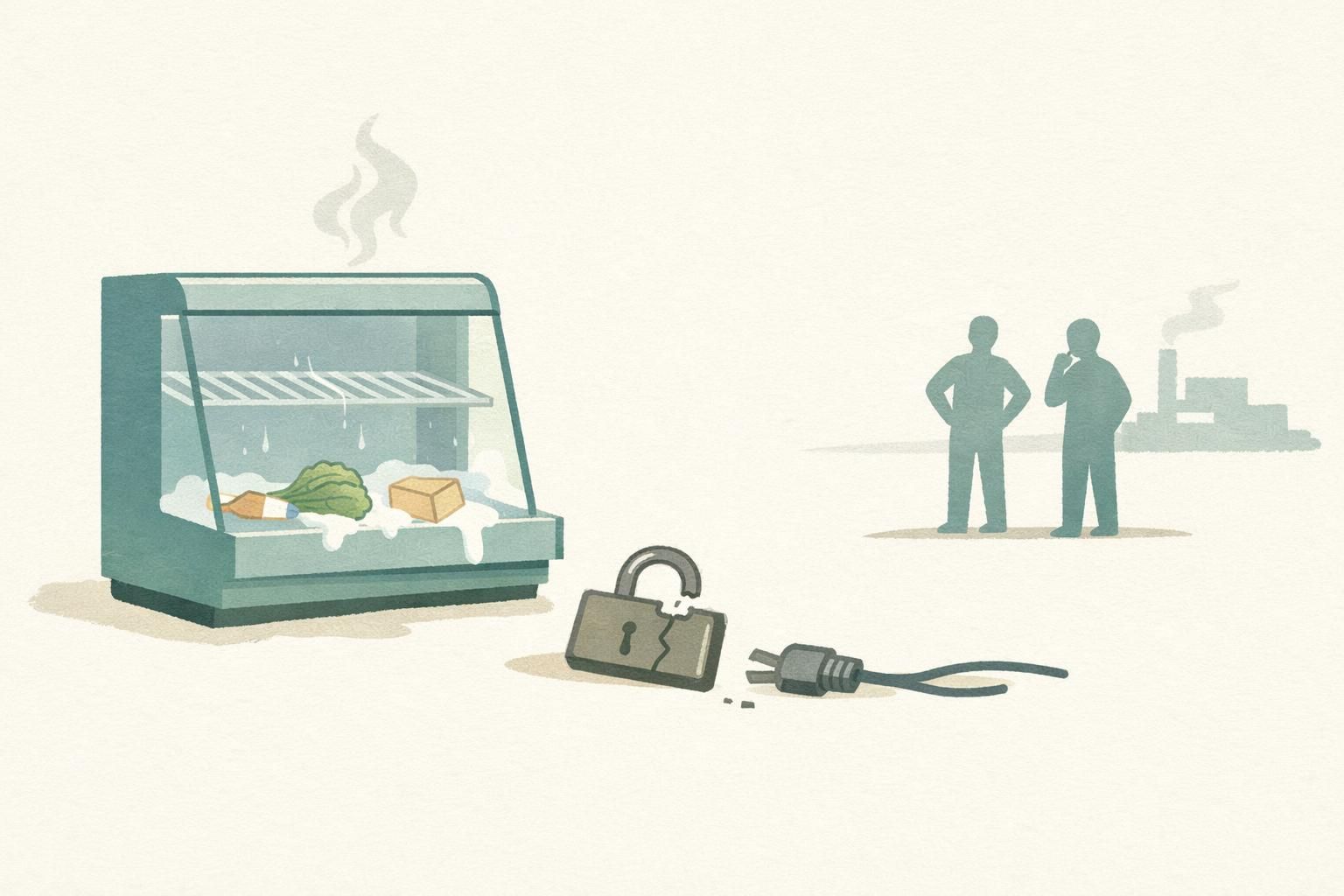 AI-generated conceptual illustration: Cyberattack hits 700 French supermarkets