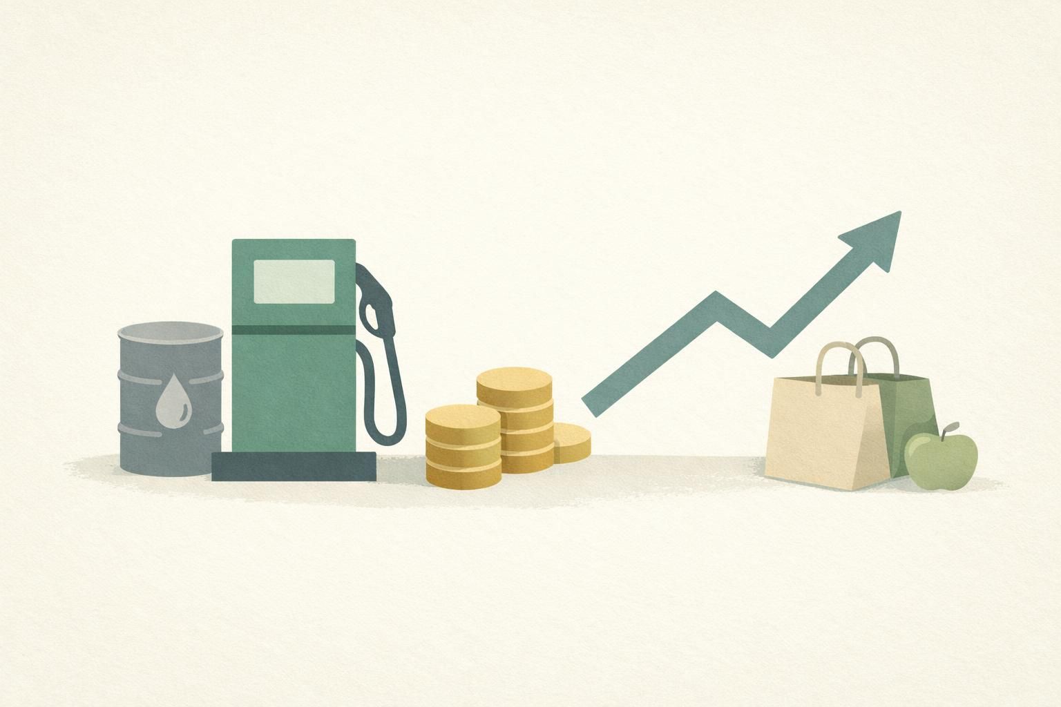 AI-generated conceptual illustration: U.S. inflation reaches 3.7%