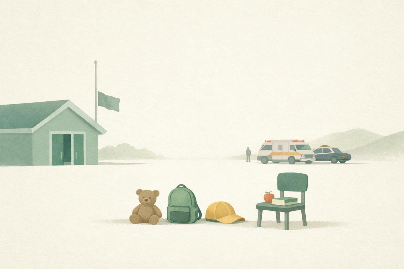 AI-generated conceptual illustration: Four killed at Oregon elementary school