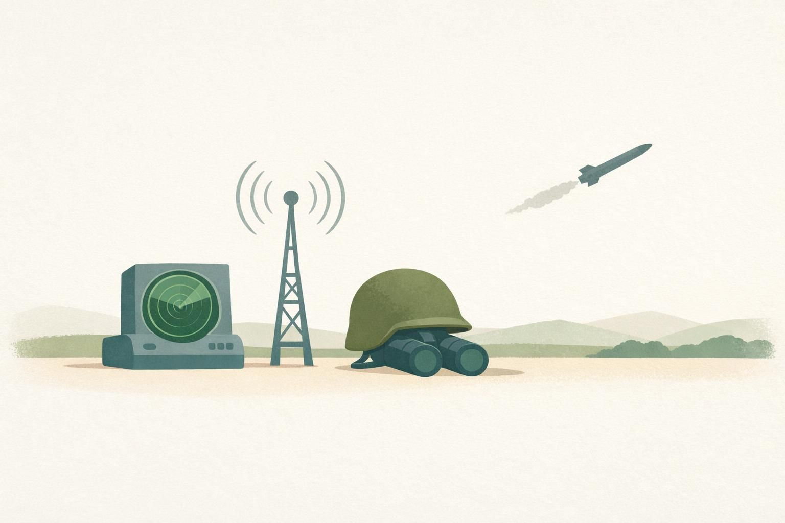 AI-generated conceptual illustration: U.S. resumes missile warnings for Ukraine
