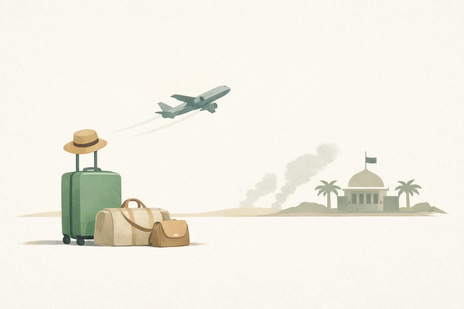 AI-generated conceptual illustration: U.S. orders some staff out of Saudi Arabia