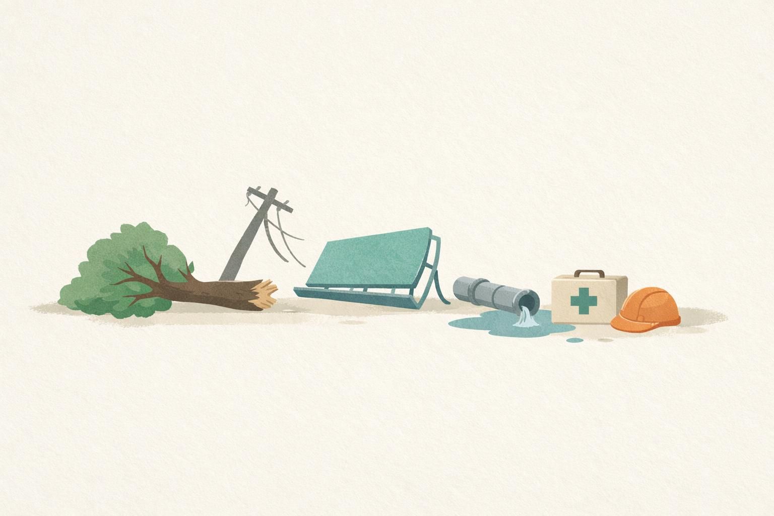 AI-generated conceptual illustration: Typhoon Champi injures 527 people in Taiwan