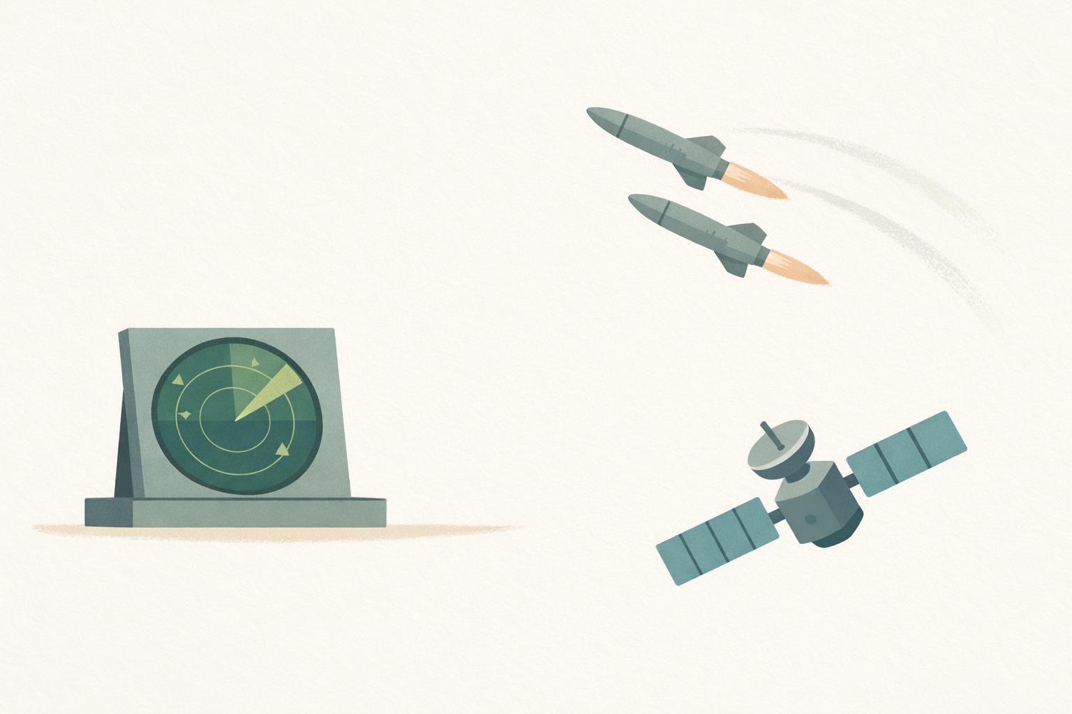 AI-generated conceptual illustration: Zelenskyy says U.S. missile warnings restored