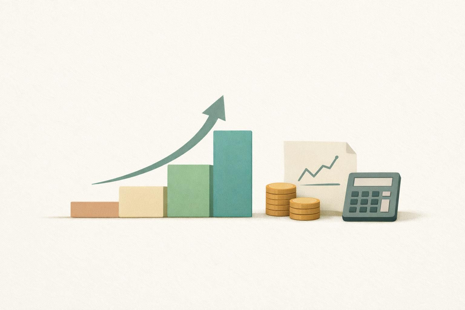 AI-generated conceptual illustration: U.S. economy grew at a 3.4% annual rate