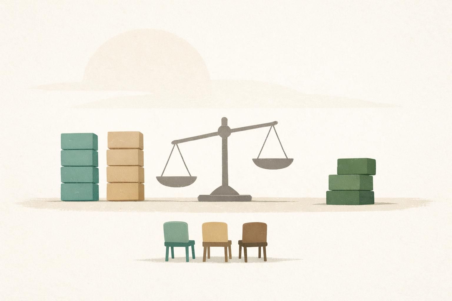 AI-generated conceptual illustration: Israeli election leaves no bloc a majority