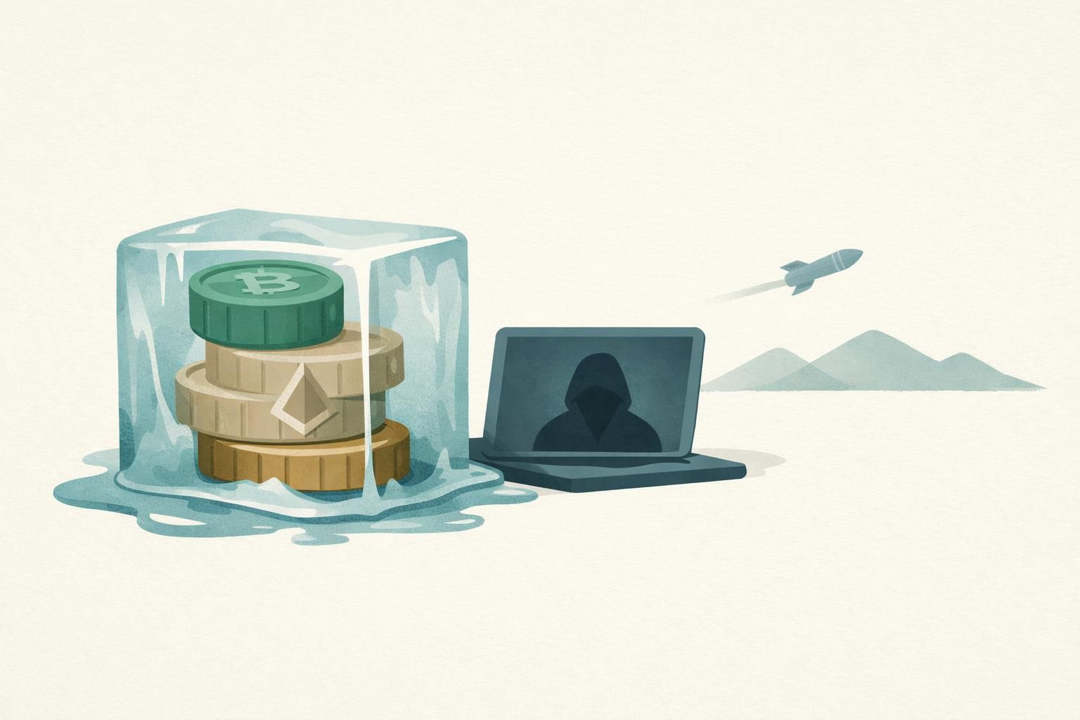 AI-generated conceptual illustration: Binance says $3 billion frozen after crypto theft